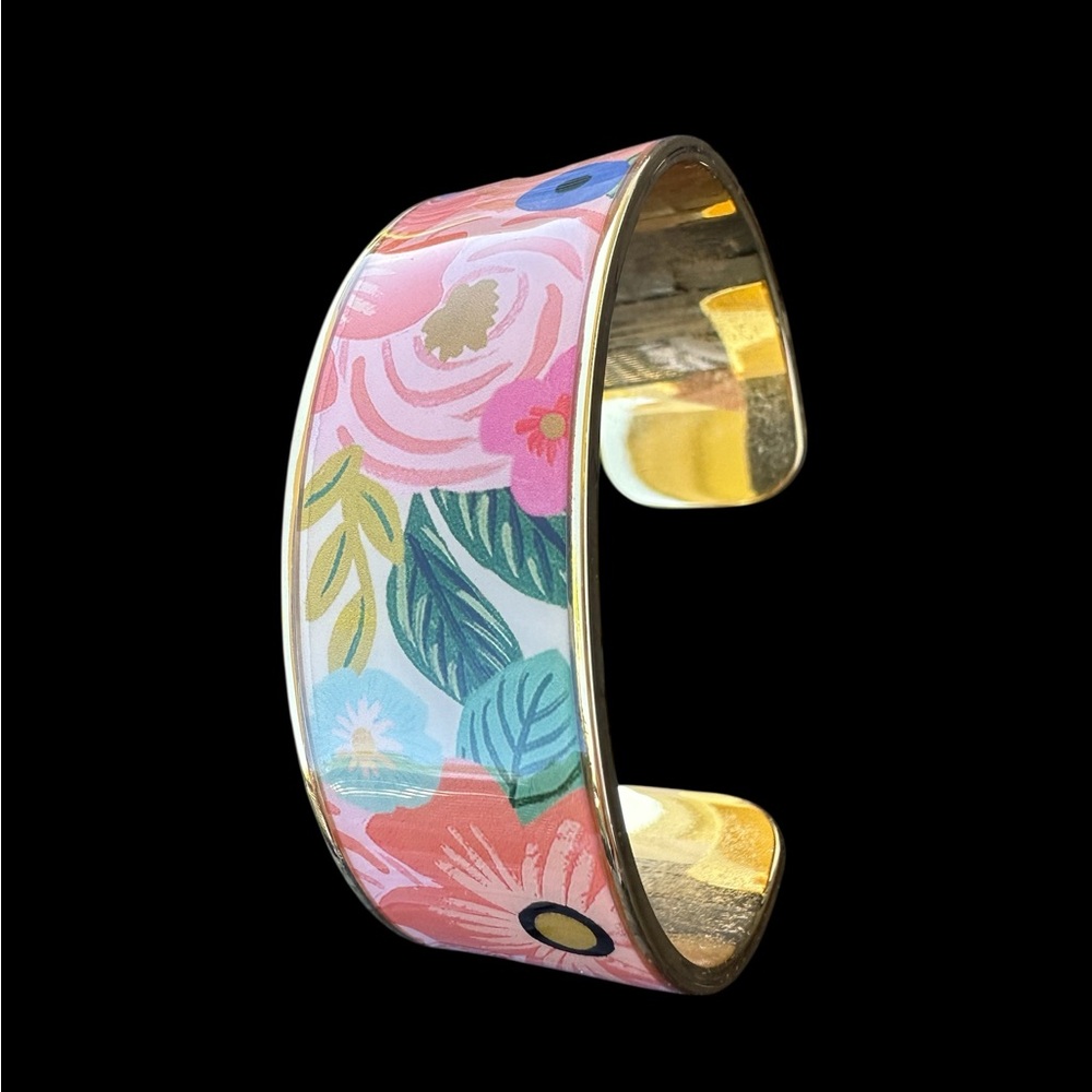 Rifle Paper Company Floral Enamel Cuff Bracelet
Garden Party Gold Tone Colorful
